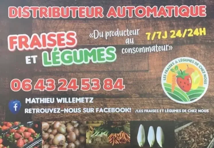 Les fraises et légumes de chez nous